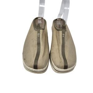 Tommy Bahama Beige Slip On Comfort Canvas Flats Sand Cape Coral Casual Shoes 8